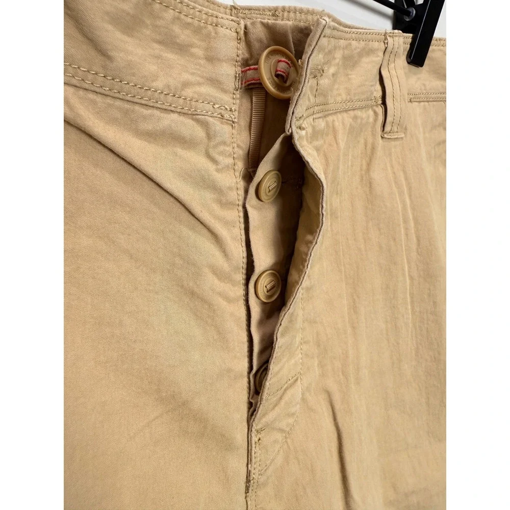 The North Face Mens 40 Tan Khaki Brown‎ Cotton Blend Button Fly Shorts Outdoors